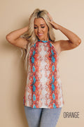 southern charm snakeskin tank