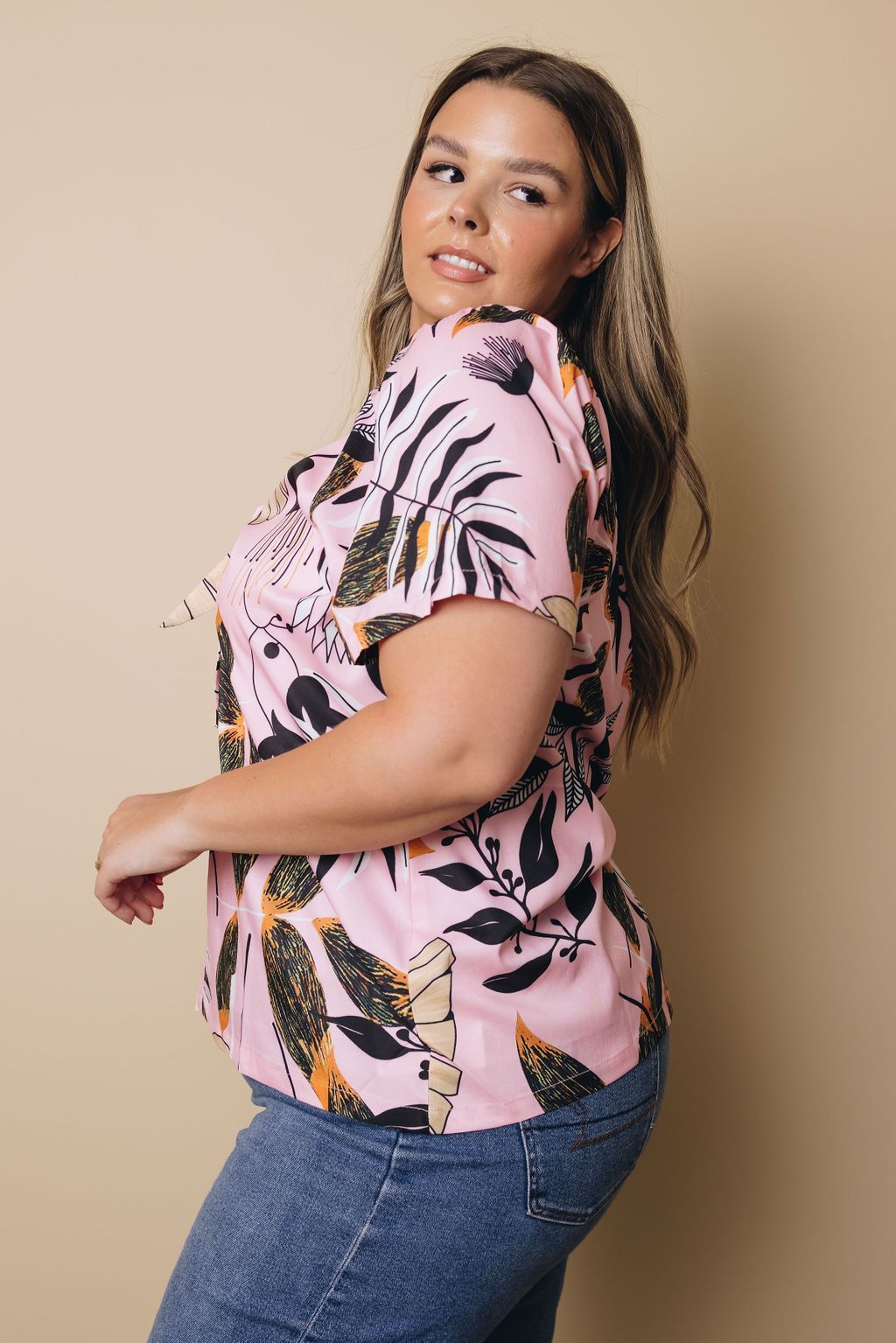 plus size connie tie top