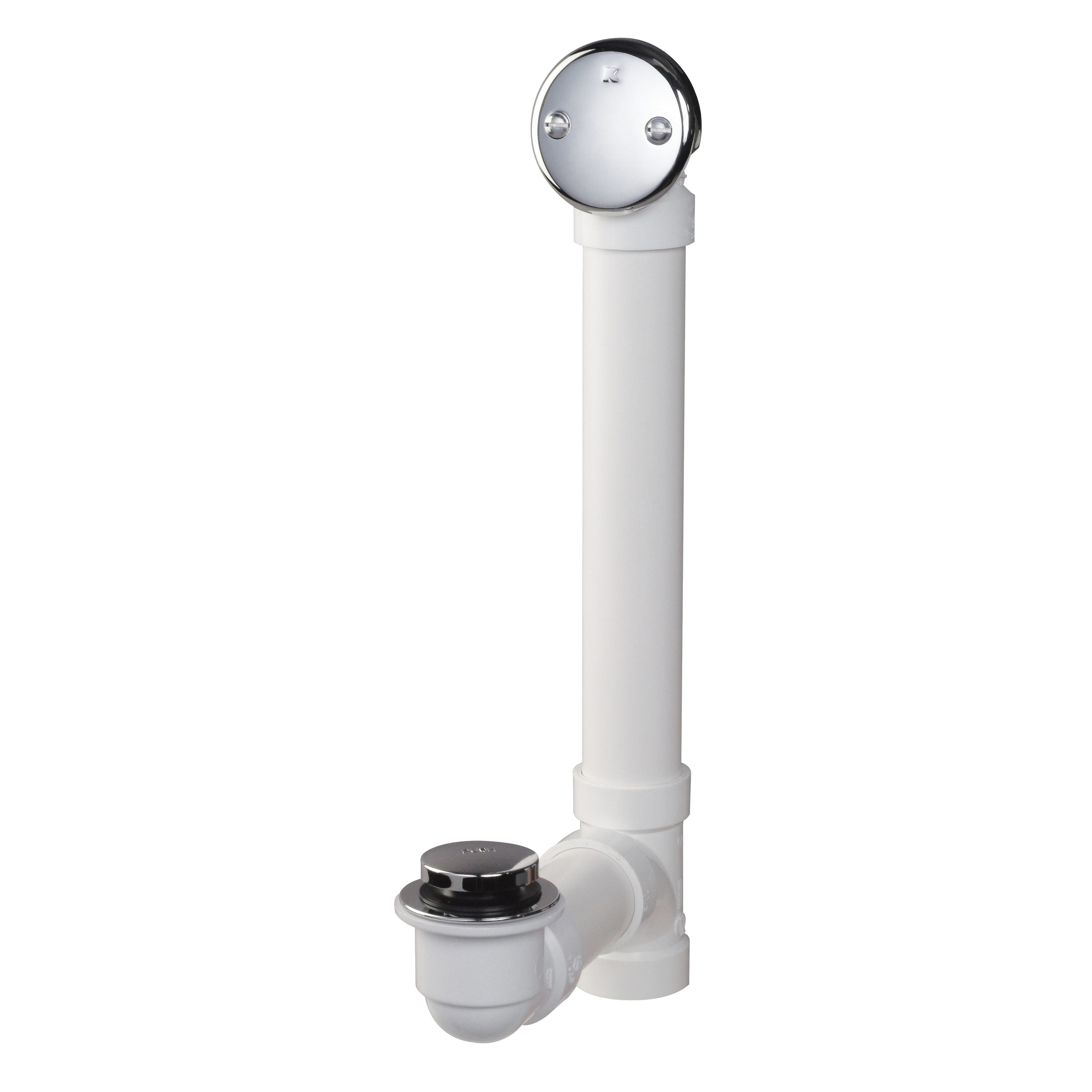 Keeney 1.5-in Polished Chrome Foot Lock Drain with PVC Pipe