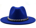 womens fedoras with chain