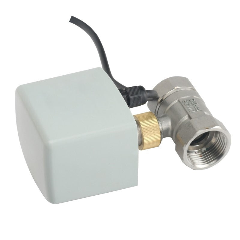 3/4" Stainless Steel Motorized Valve 220V 12V 24V 3-Wire 2 Control Electric Ball Valve Big Torque