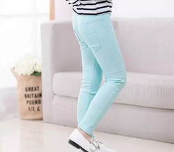 Wholesale Spring Autumn Winter Girl long Pants Kids Children Candy Color Clothing Knitted girls Leggings