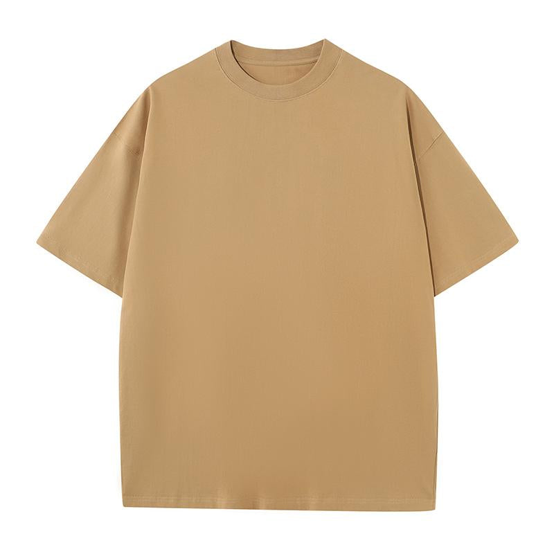 270GMS Tee Wholesale Customized Printing Soft Round Neck T Shirt Custom Logo Cotton Mens T-Shirts