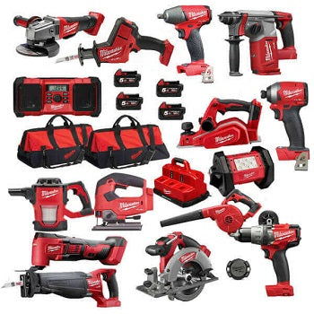 Hot selling MilwaukeeS 2695-15 power tools combo kits M18 20V Cordless Lithium-Ion Combo Tools Kits W\bags