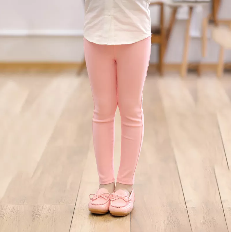 Wholesale Spring Autumn Winter Girl long Pants Kids Children Candy Color Clothing Knitted girls Leggings