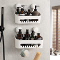 Bathroom Shower Caddy with 2 Suction Cups-Restroom Storage Organizer-Kitchen Spice Storage Rack Organizer-Bathroom Storage Showe