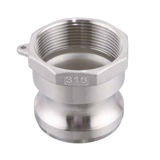Camlock Couplings  1/2" to 4" Homebrew Hose Pumps Camlock Fittings  Quick  Barb Adapter Stainless Steel