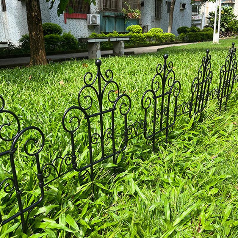 Decorative Garden Fence 10pcs Detachable Garden Border Edging Fence Indoor Plant Trellis For Potted Plants Climbing