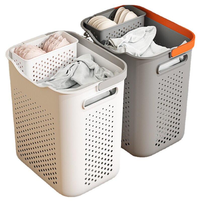 Dirty Clothes Basket Household Toilet Bathroom Laundry Basket Dirty Laundry Partition
