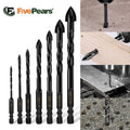 FivePears 3-12mm Hex Metal Drill Bit Setï¼ŒDrill Bits For Wood/Concrete/Ceramic/ Metal/Glass,Woodworking Construction Tools