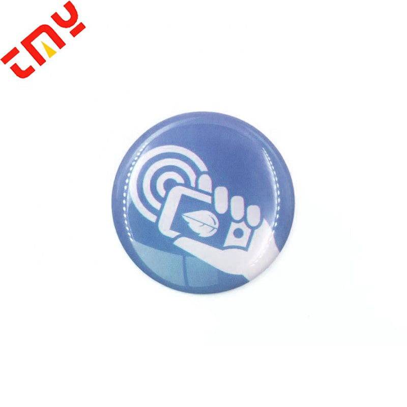 Personalised Self Adhesive Custom 25Mm Waterproof Anti-Metal Nfc Epoxy Sharing Tag Social Media NFC Business Tag