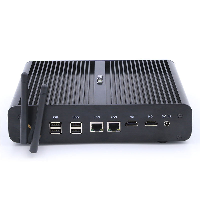 Dual Core Lan Display Mini Fanless PC I7 5500U Computer Win 10 Industrial laptop Desktop