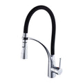 Competitive Style Single Handle Flexible Kitchen Faucet 2205-B Silver Ceramic Chrome Modern Contemporary Polished 3 Years Ltd.
