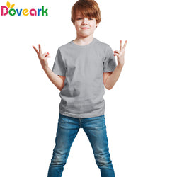 Custom Logo T-shirt Boy 100% Premium Cotton T-shirts Plain Tshirts Blank Baby Girl Kids Short Sleeve t shirt Boy Kids Tee