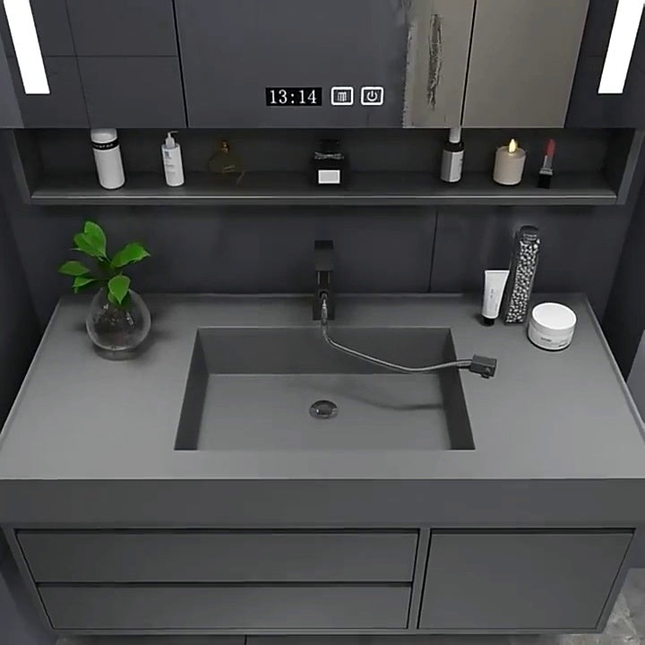 Modern Wood Bathroom Vanities Double Sink Waterproof Cabinet bathroom vanity cabinet