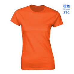 76000L women's t-shirts 180g  Round Neck Short Sleeve custom logo t shirt