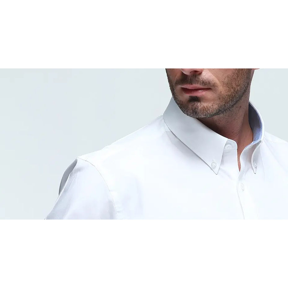 Anti-Shrink Breathable Spandex Cotton Formal Office Casual Long Sleeve Mens Dress Shirts