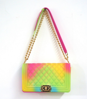 women jelly purse hand bags designer wholesale rainbow bag 2021 women ladies shoulder handbags candy jelly bags