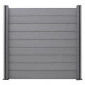 Outdoor easy install wpc fence for garden balcony