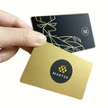 Luxury metal 24k gold card nfc social media marketing cards eos fitness gym membership contactless business card with Package