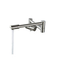 Wall Mount Pot Filler Faucet Nickel Brushed Folding Kitchen Sink Faucet Cold Water Faucet 304 Stainless Steel