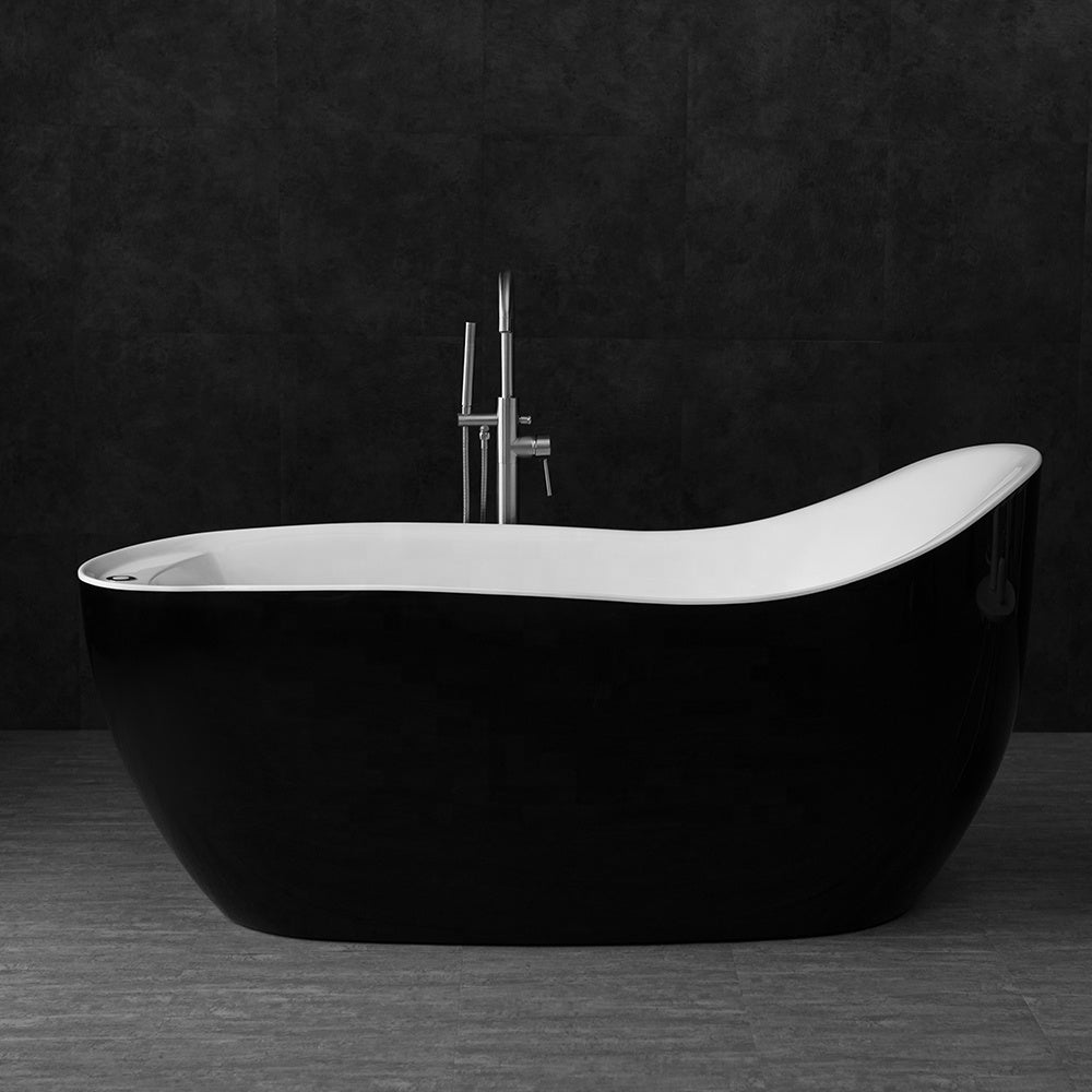 2022 New Design CE Approved Acrylic Solid Surface Bathtub Acrylic Freestanding Bathroom Bath Tub Deep Soak Bathtub For Adults
