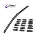 LELION Multi-function Windshield Soft Wiper Blades Replaceable Adapter Windscreen Wiper for Cars 14 to 32 Inch Black Color Box