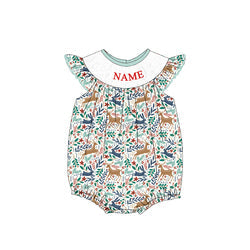 High Quality Children Clothes Boutique Name Embroidery Baby Smocked Girl Dresses Sets with School Backpack