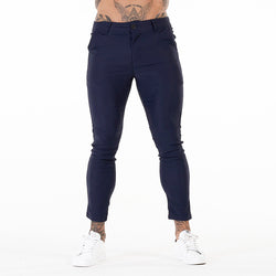 New 2022 Fashion Solid Color Mens Chinos Pants Skinny Fitting Mens Trousers Casual Men Chino Pants