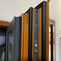Penjoy Sound proof aluminum clad wood window with double glazed tilt and turn windows
