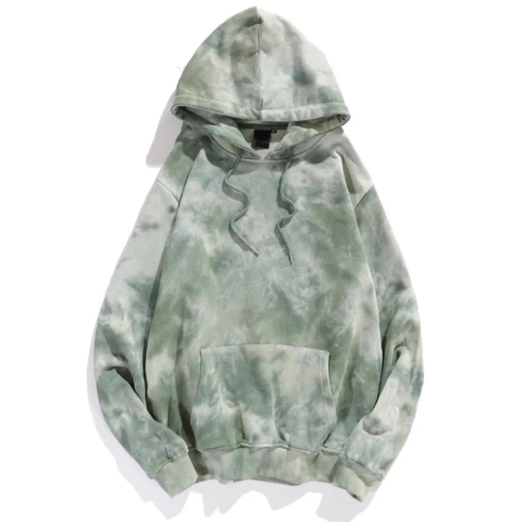 Couples Hoodie  Fall Tie-Dye Hoodie For Men And Women Pullovers Casual Coat For Men Trend Loose Top