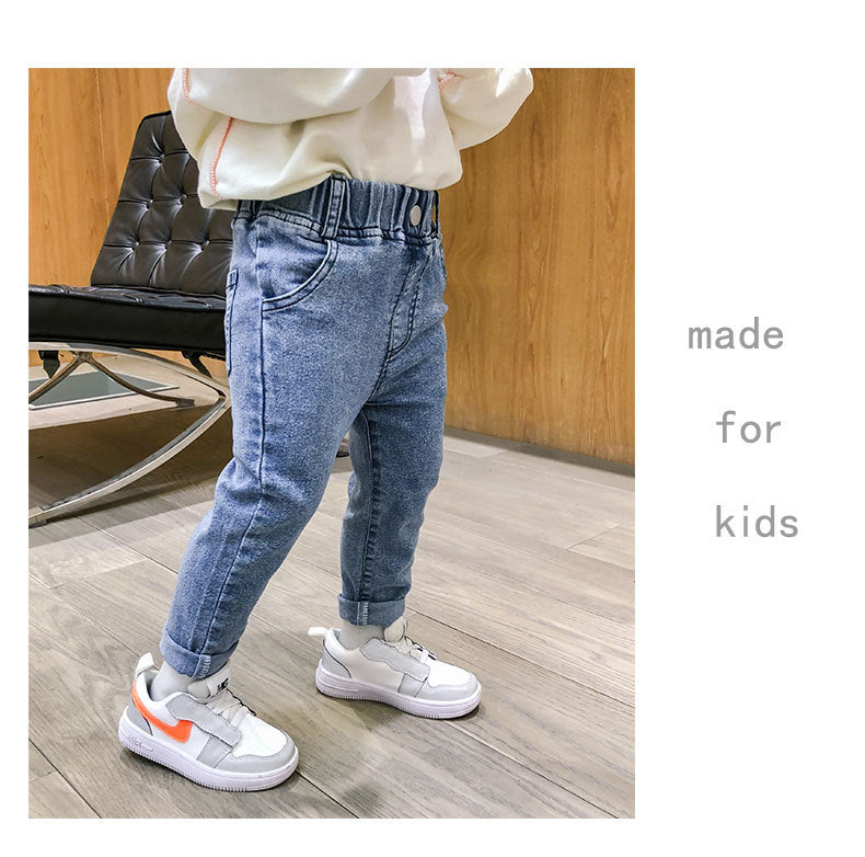 Little Trendsetters: Small Foot Casual Denim Pants for 1-6 Years Old Children's Wear