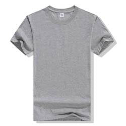 OEM Custom print logo 100% pure cotton t shirts white blank plain tshirt short sleeve unisex plus size men's t-shirt for men