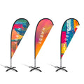 custom marketing double sided one sided printing advertising promotion beach feather flag
