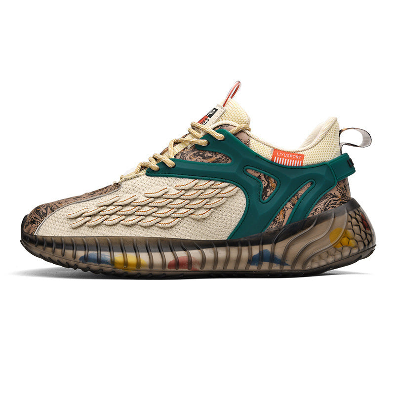 2022 Support Custom LOGO Comfortable Casual Shoes Breathable National Fashion Men's Sport Shoes