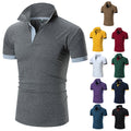 Custom Logo Embroidery Men's Summer New Short Sleeve Golf Sports Camiseta Plain Polo Shirts