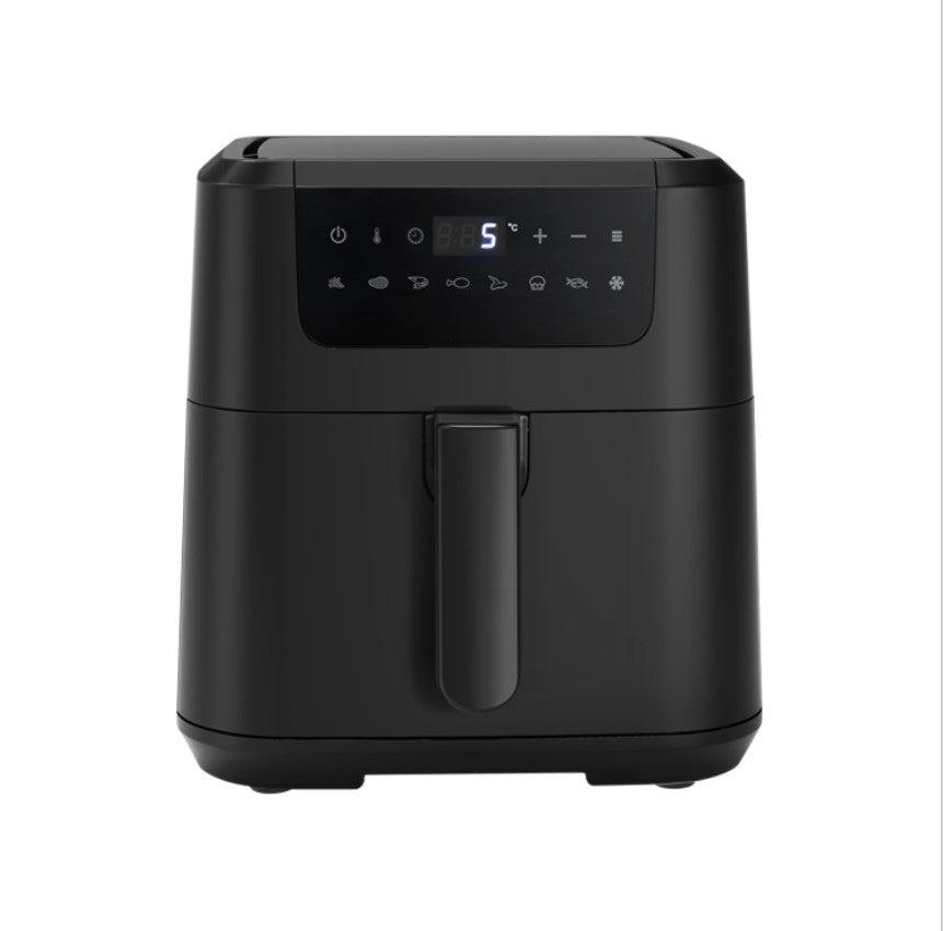 Kitchen Appliance 5L Hot Air Fryer Non-stick Deep Fryer Electric Air Fryer without Oil Square Free Spare Parts Frying Food