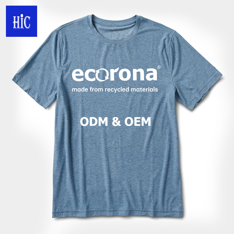 Custom Logo Hot Sell Breathable Round Neck Sports Recycled Fitness T-shirt Eco Friendly T Shirts