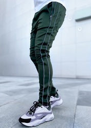 2022 Sports Top Mens Stretch Sweatpants Slim Solid Color Gym Pants Jogger Reflect Running Training Jogging Pants Man