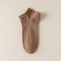 Custom Printed logo Thick Cotton Gym Short low Cut Sporty Socks Non Slip Men Outdoor Running Ankle Socks