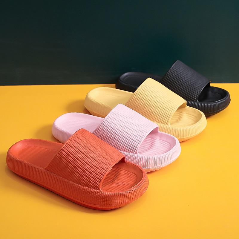 women thick platform slippers summer beach eva soft sole slide sandals leisure men ladies indoor bathroom anti slip shoes 1