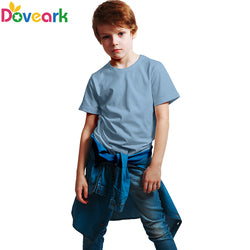 Custom Logo T-shirt Boy 100% Premium Cotton T-shirts Plain Tshirts Blank Baby Girl Kids Short Sleeve t shirt Boy Kids Tee