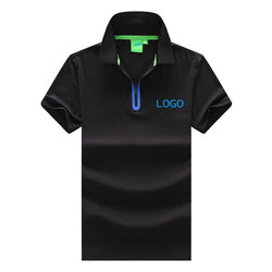 Custom fashion men's polo t shirt solid color short sleeve cotton tshirt high quality polo chemise men embroider polo shirt