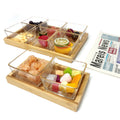 nuts chips fruits candy condiment snack food divided platter dry fruit serving dishes with bamboo tray