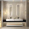 72 inch Double Sink Sundries Marble Effect Resin Hotel Design Bathroom Vanity