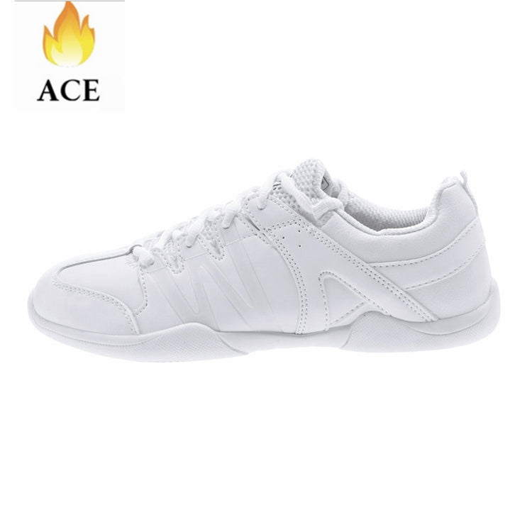Custom Women's Dance Shoes White Fitness Black  cheerleading shoes