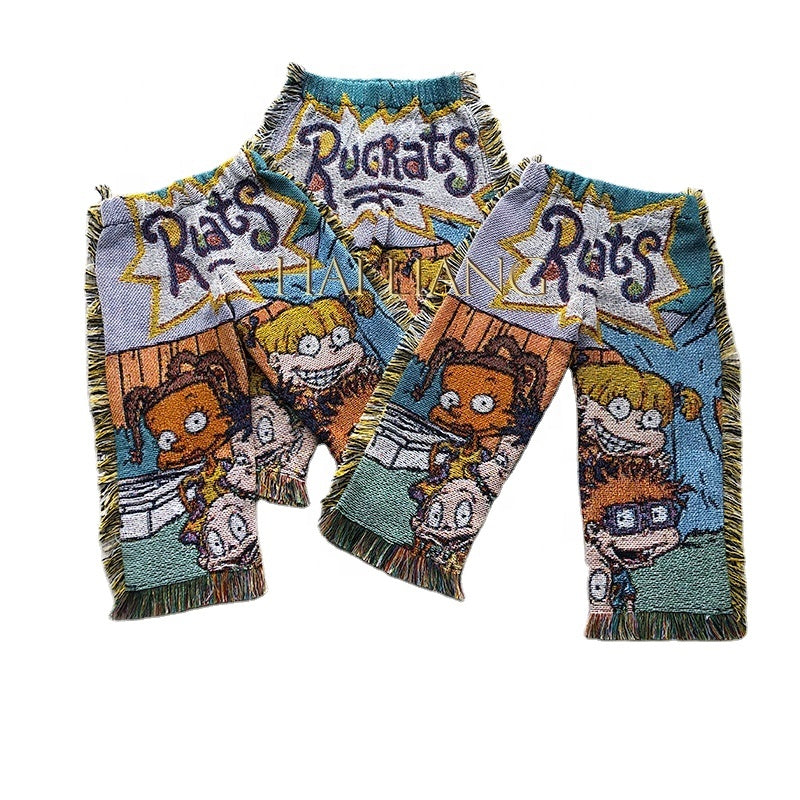Girl Kids Pants Kids Tapestry Clothing Factory Direct Sale Fashion US Size Sweat Pants trousers Blanket Fringe Rug Kids Pants