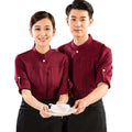 bar hotel Restaurant cafe shop Uniform unisex Custom design restaurant waiter and waitress uniform