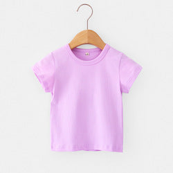 Cotton Comfort: Blank Plain Children's T-shirts for Every Occasion