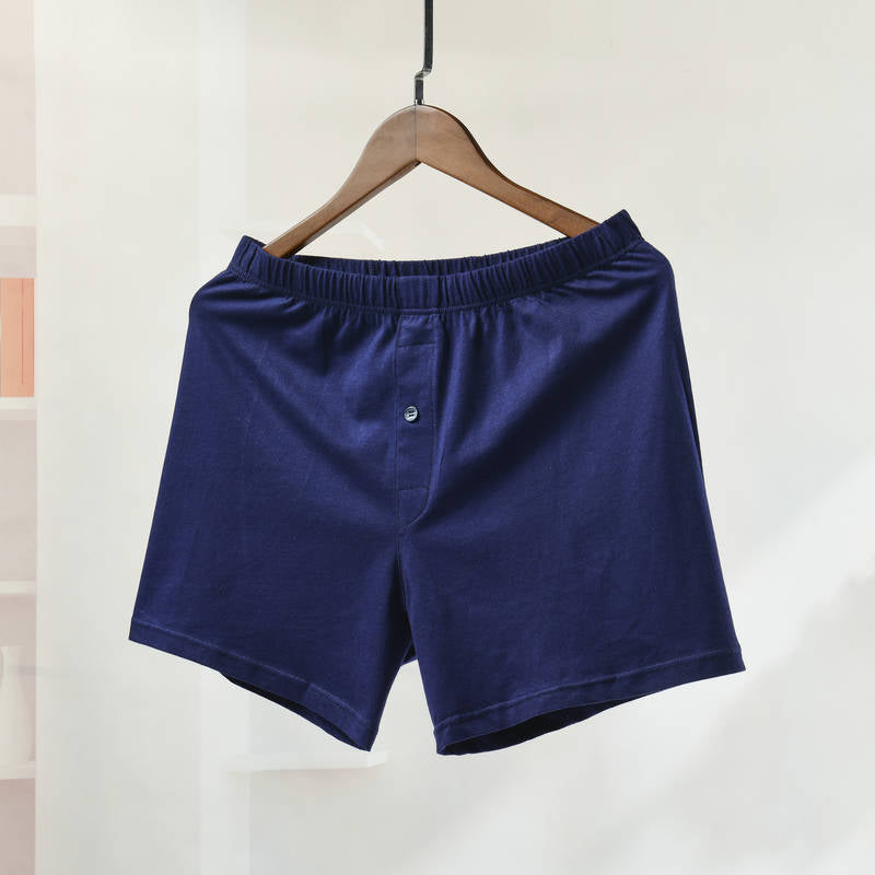 High Quality 100% Cotton Men's Underwear Boxer Buttons